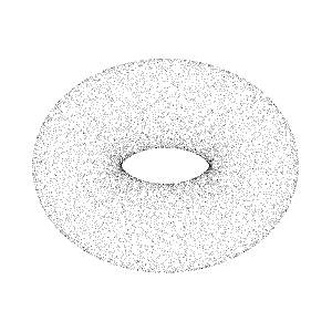 A Point Cloud of a torus from Wikipedia.org
